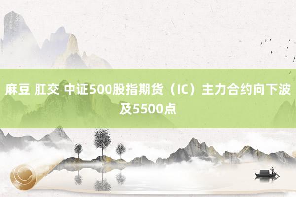 麻豆 肛交 中证500股指期货（IC）主力合约向下波及5500点